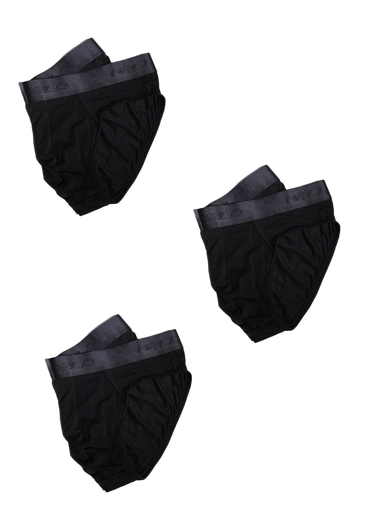 STATIC BRIEF - 3 PIECE BLACK BUNDLE